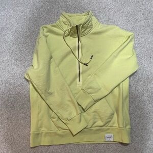 Jordan Men's  Yellow Zip-Up Sweater-size L